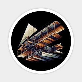 Wright Brothers Flight | Geometric Wright Flyer Tee Magnet